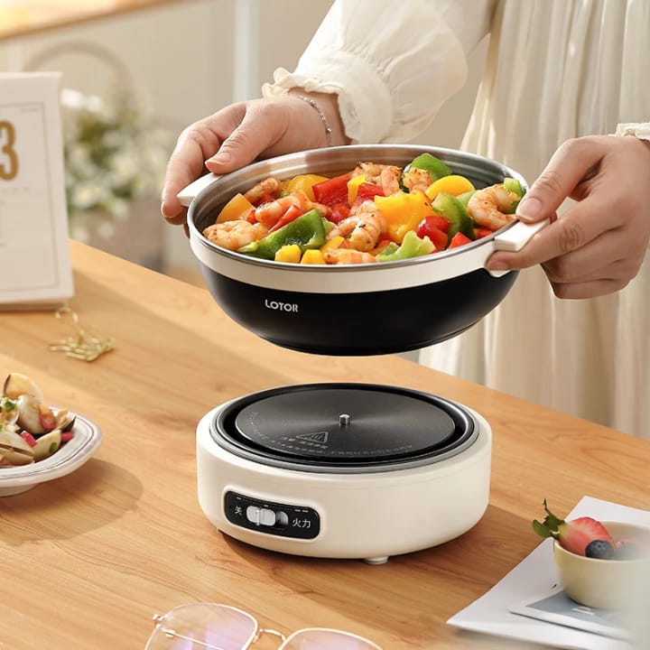 Mini Cuiseur à Induction LOTOR – Cocotte Électrique Multifonction