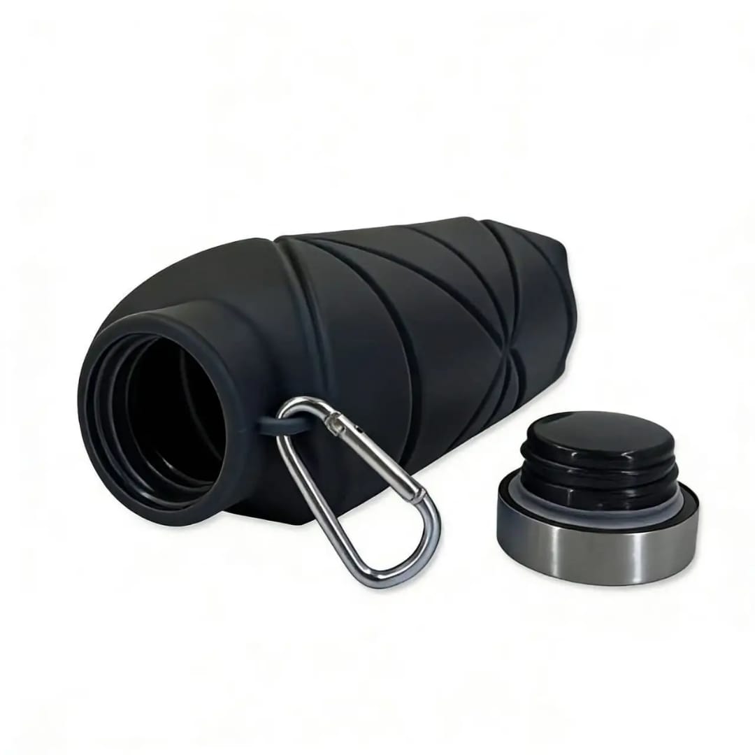 Gourde Pliable en Silicone 600ml – Légère, Compacte &amp; Réutilisable