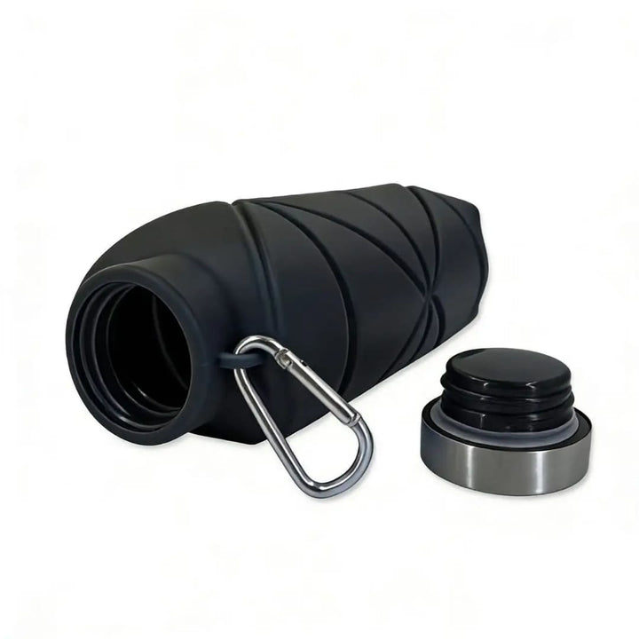 Gourde Pliable en Silicone 600ml – Légère, Compacte &amp; Réutilisable