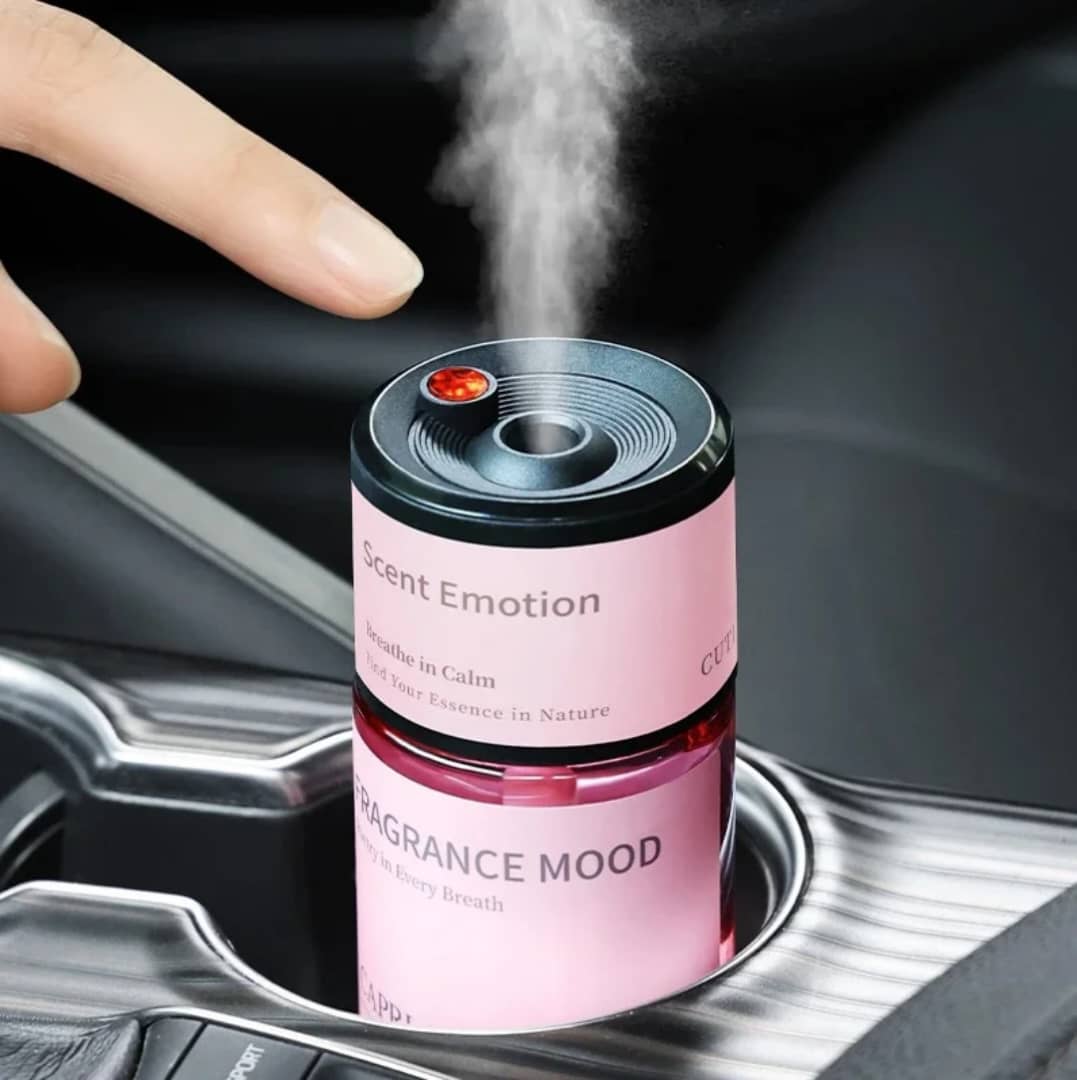 Diffuseur de Parfum Voiture Ultrasonique 300ml – Senteur Longue Durée pour Habitacle