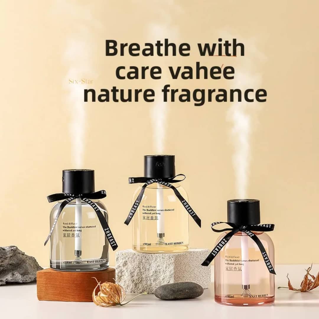 Diffuseur arômes 500ml rose – activation bouton tactile