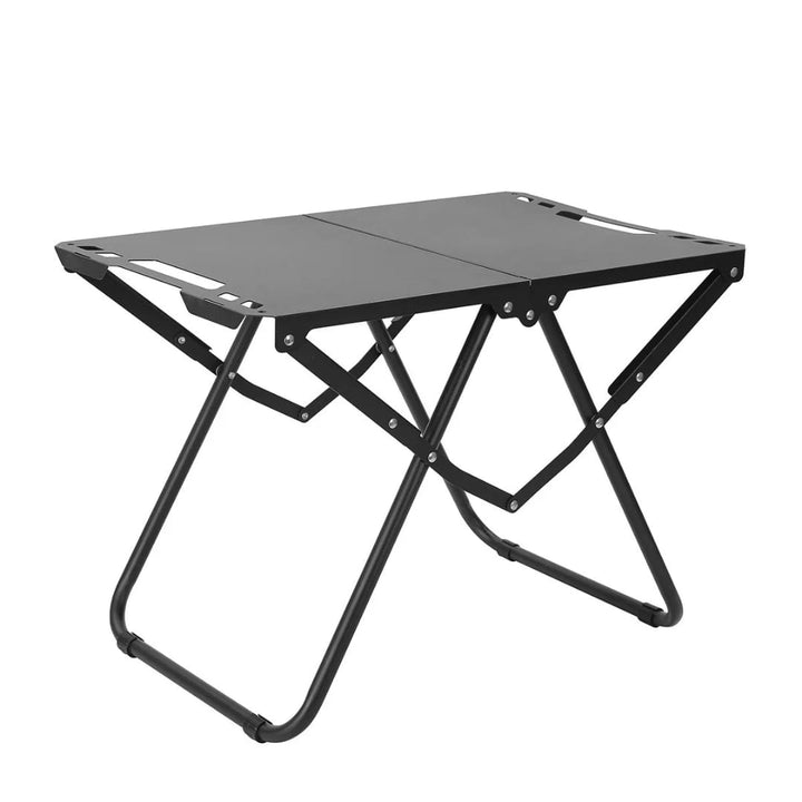 Table Pliante Ultra-Compacte Noire – Camping, Salon &amp; Bureau | Rangement Instantané
