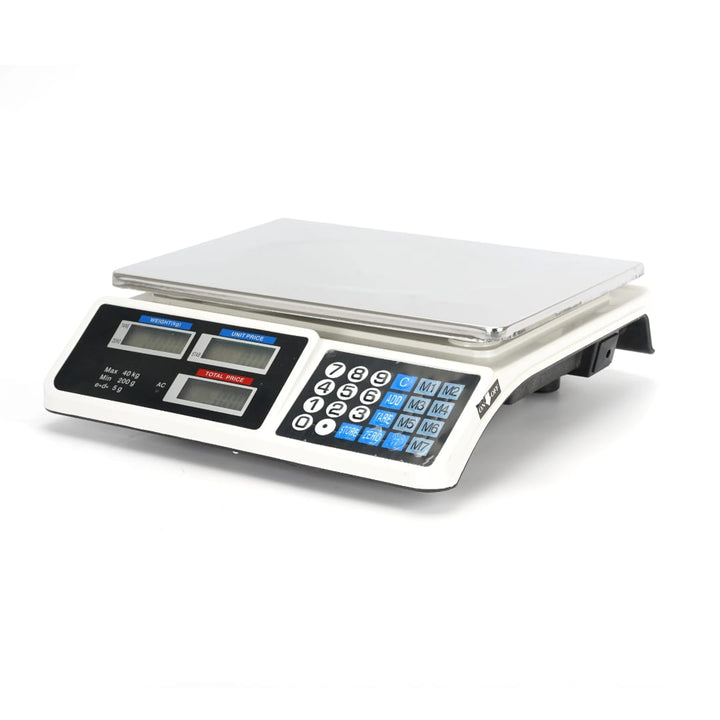 Balance Digitale Professionnelle 40kg — Pesée Précise &amp; Calcul de Prix Automatique