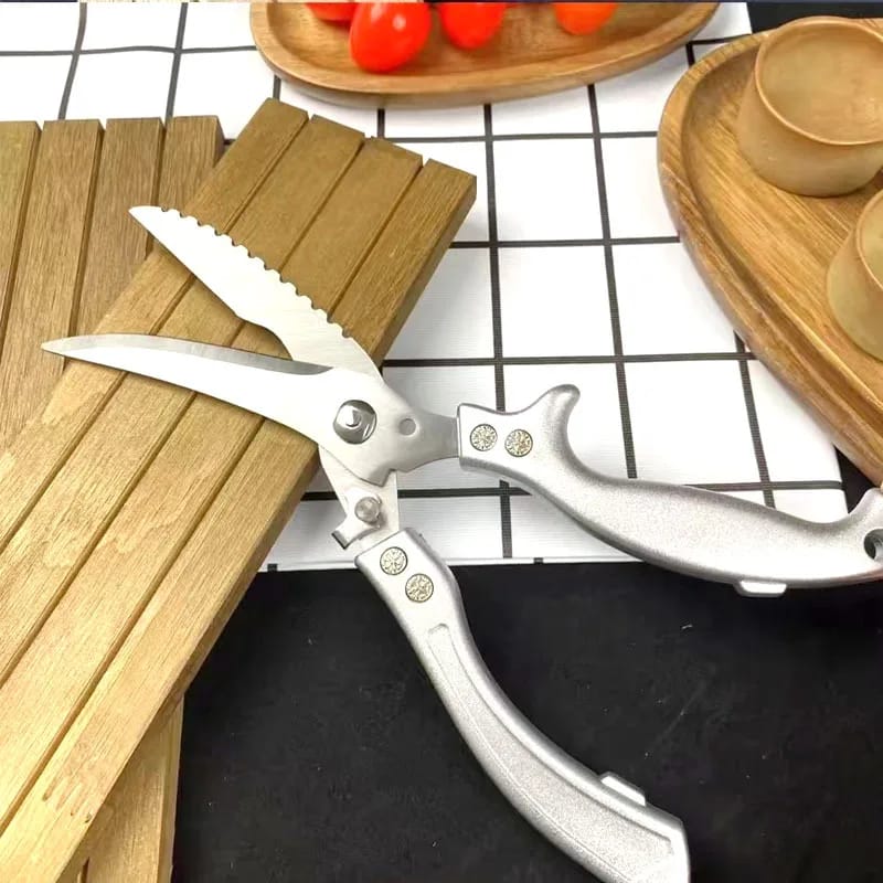 Ciseaux de Cuisine Professionnels Inox – Découpe Volaille, Poisson &amp; Viande