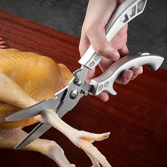 Ciseaux de Cuisine Professionnels Inox – Découpe Volaille, Poisson &amp; Viande
