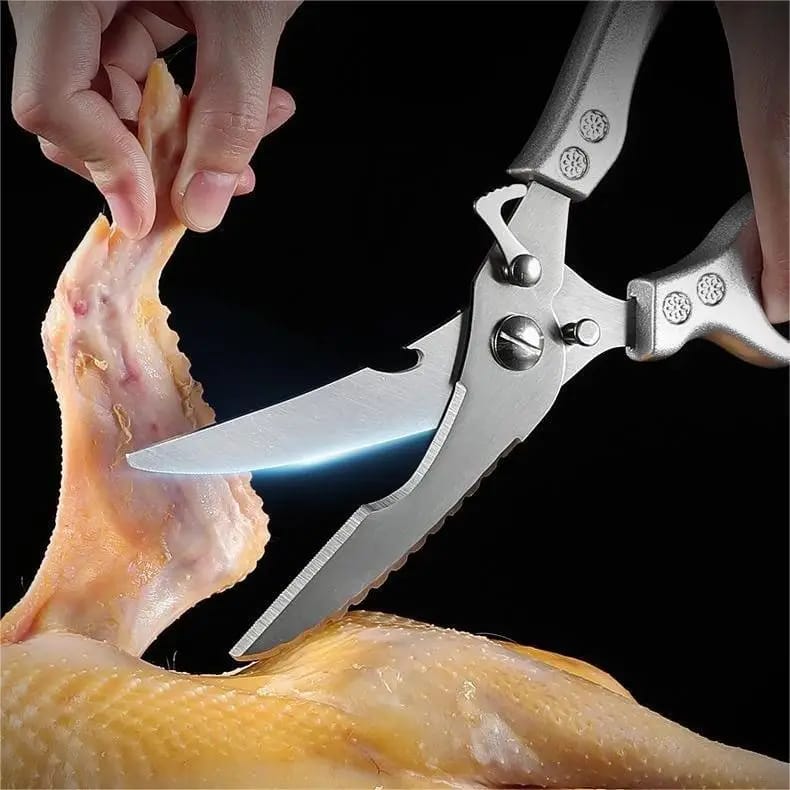 Ciseaux de Cuisine Professionnels Inox – Découpe Volaille, Poisson &amp; Viande