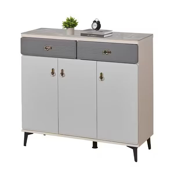 Meuble Chaussures 3 Portes avec Tiroirs – Rangement Entrée Design Moderne