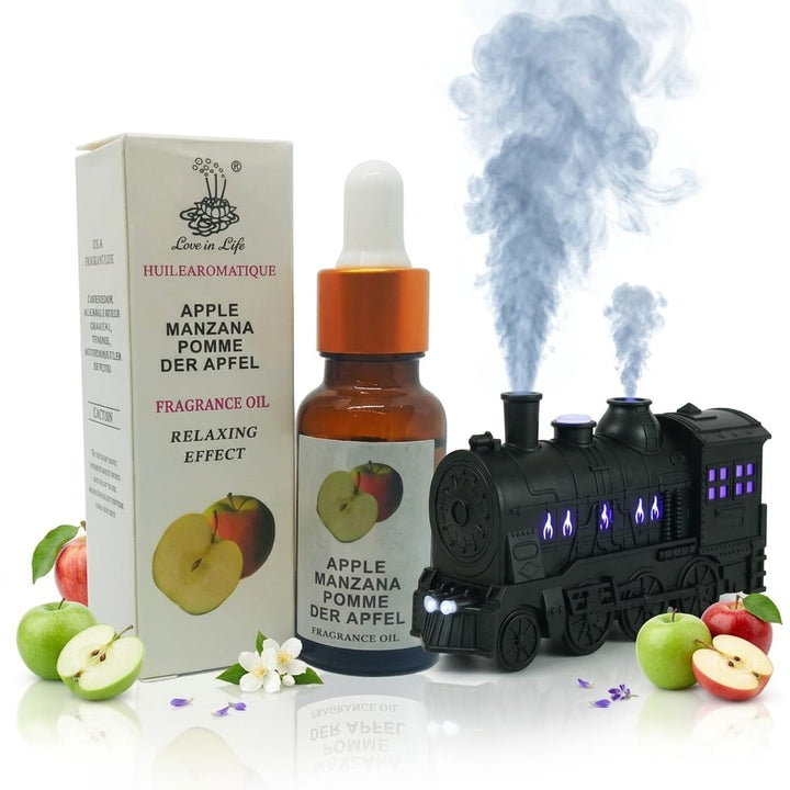 Diffuseur Aromatique Locomotive + Huile Essentielle Pomme – Ambiance &amp; Senteurs Maison