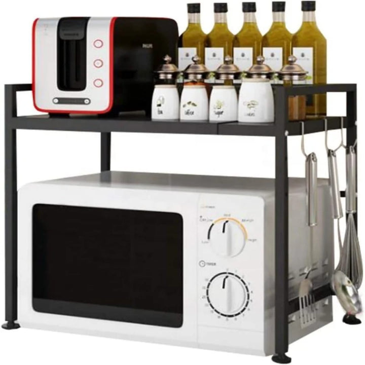 Étagère Micro-Ondes 2 Niveaux Réglable – Support Cuisine | La Boutique Secrète