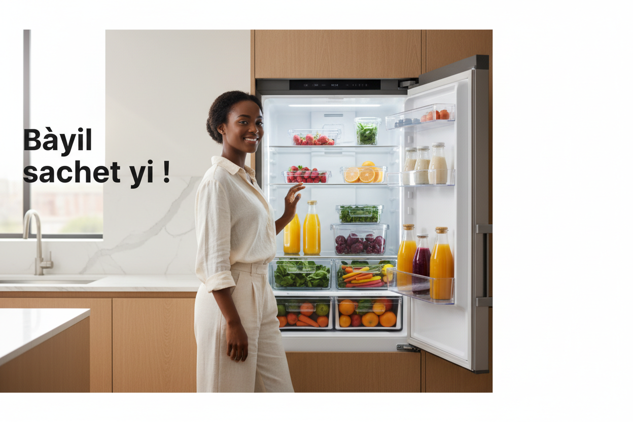 Bannière Hero – Femme Sénégalaise & Boîtes de Rangement