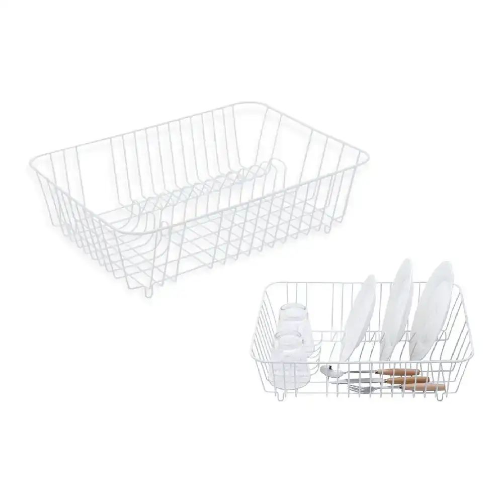 Égouttoir à Vaisselle Premium Blanc 45x32cm - Organisation Cuisine Dakar