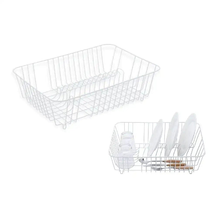 Égouttoir à Vaisselle Premium Blanc 45x32cm - Organisation Cuisine Dakar