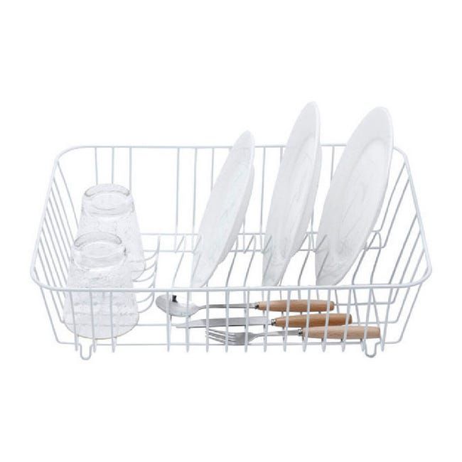 Égouttoir à Vaisselle Premium Blanc 45x32cm - Organisation Cuisine Dakar