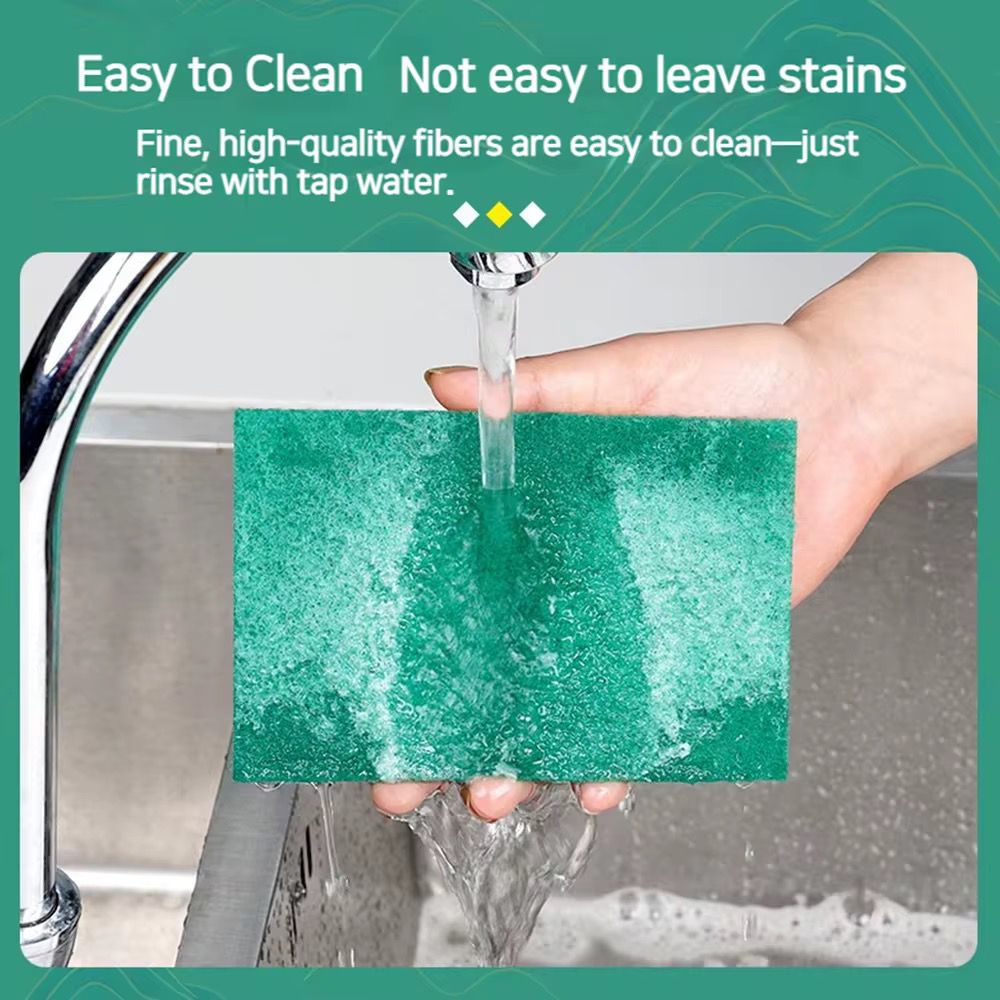 Éponge de Nettoyage Multi-Usages Premium - Fibres Haute Qualité Anti-Taches