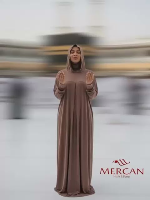 Tenue de Prière Femme avec Hijab Intégré - Confort et Modestie - Taille Standard