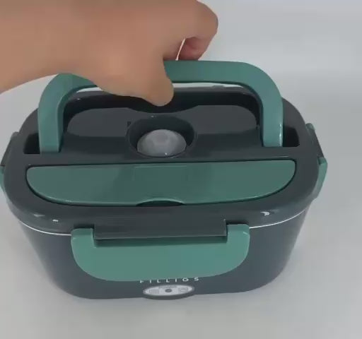 Lunch Box Chauffante Électrique 1,5 L – Acier Inoxydable 304, Repas Chaud au Bureau &amp; en Voiture
