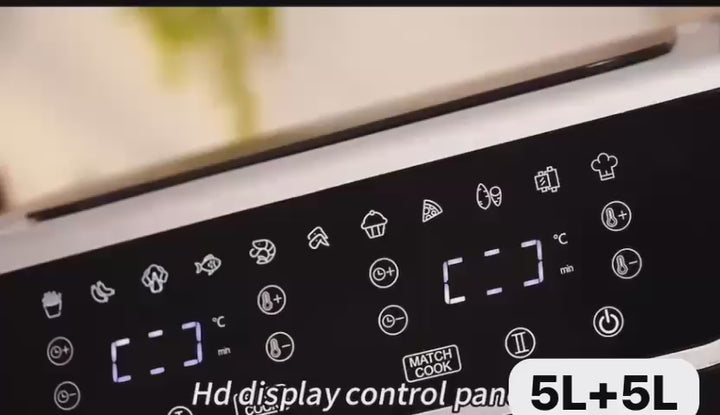 Friteuse à Air Double Cuve RAF 10L – Sans Huile, 