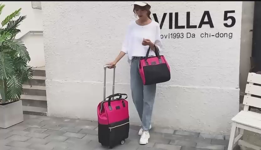 Valise Trolley Multifonction avec Sac Intégré – 2 en 1 Pratique et Élégante