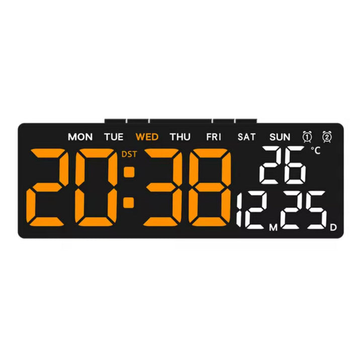 Horloge LED Digitale Multifonction – Heure, Température &amp; Date | Double Alarme | Décoration Maison