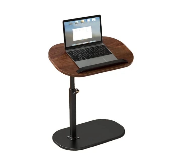 Table d’appoint en bois laminé – Design moderne en forme de C