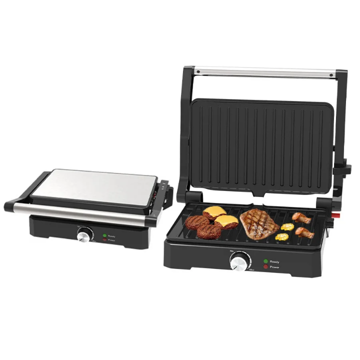 Grill Électrique SOKANY 1500W SK-08026 – Double Chauffe & Ouverture 180°