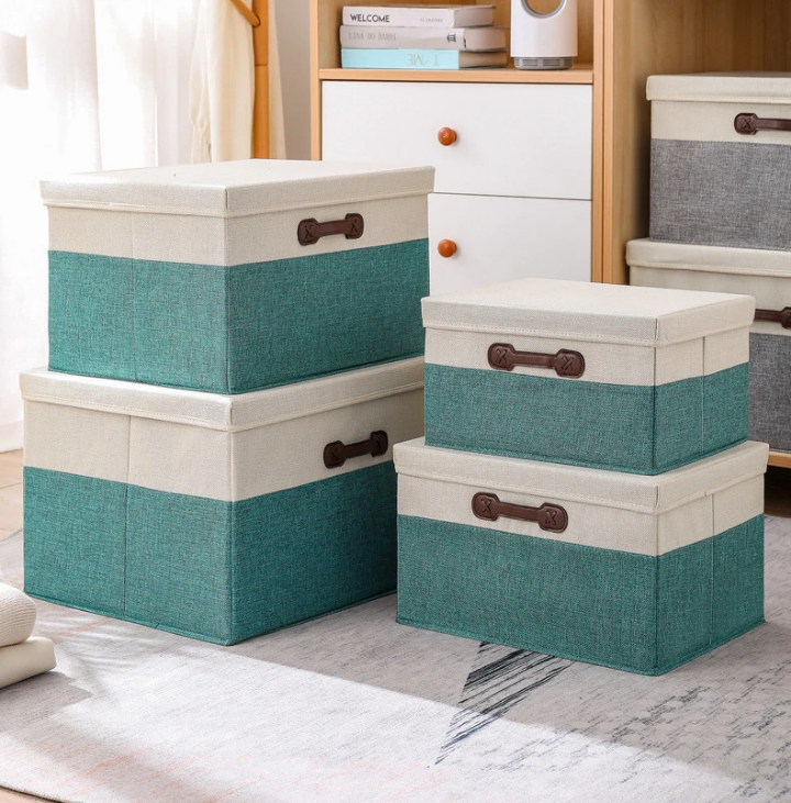 Boîte de Rangement Pliable avec Couvercle – Organiseur Maison & Chambre