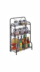 Étagère de Rangement 3 Niveaux Multifonction – Métal Compact (35.5 × 19.5 × 59.5 cm)