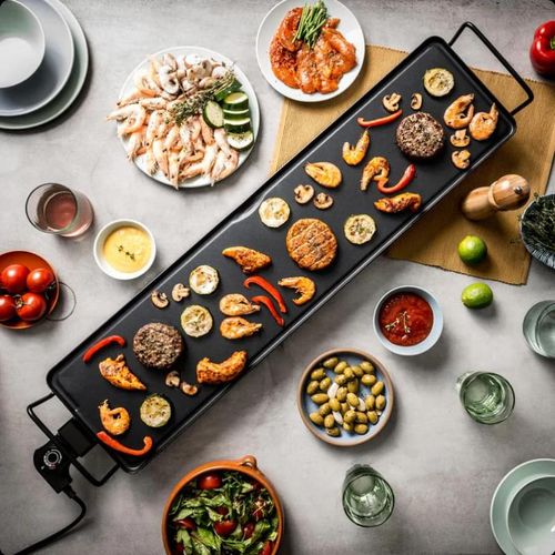 Plancha Électrique de Table 90 cm – Plaque Antiadhésive Teppanyaki | La Boutique Secrète