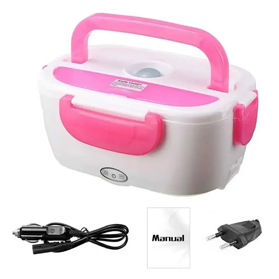 Lunch Box Chauffante Electrique en Acier Inoxydable de Qualité Alimentaire pour Repas Chaud avec prise pour voiture - La boutique secrète