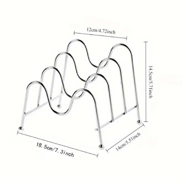 Support de rangement pour assiettes et couvercles