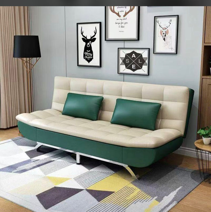 Canapé-Lit Convertible en Cuir PU – Sofa 3 Places Multifonction 180×120 cm | Livraison Dakar