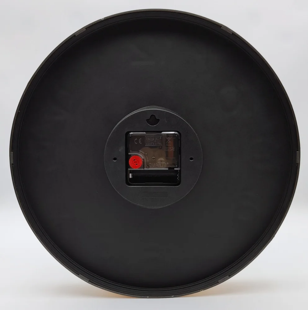 Horloge Murale Dorée – Cadran Noir &amp; Chiffres Or | La Boutique Secrète