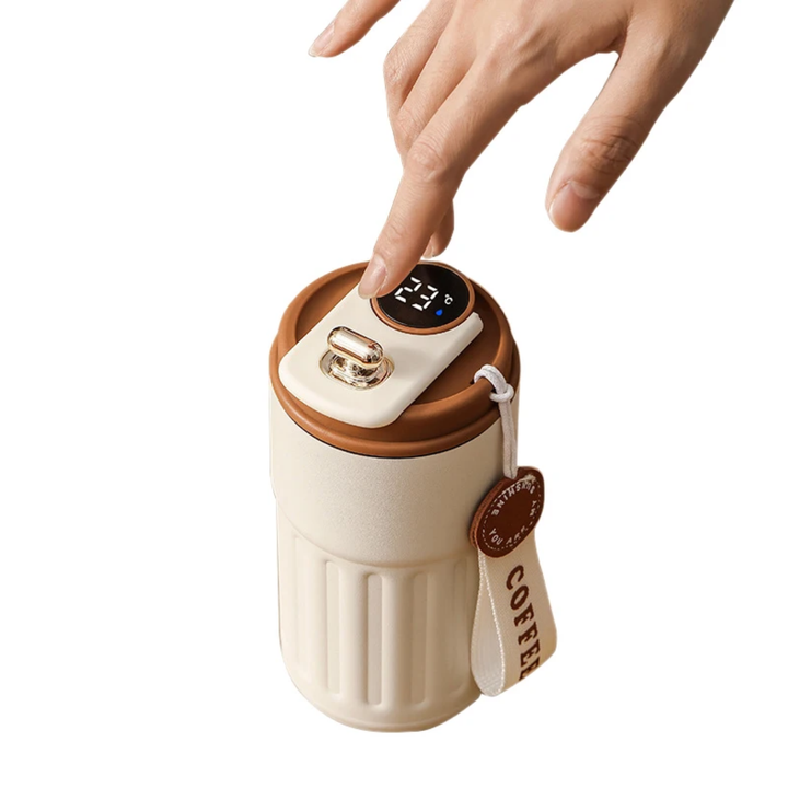 Mug isotherme inox 420 ml – Style Café Club, boisson chaude ou froide