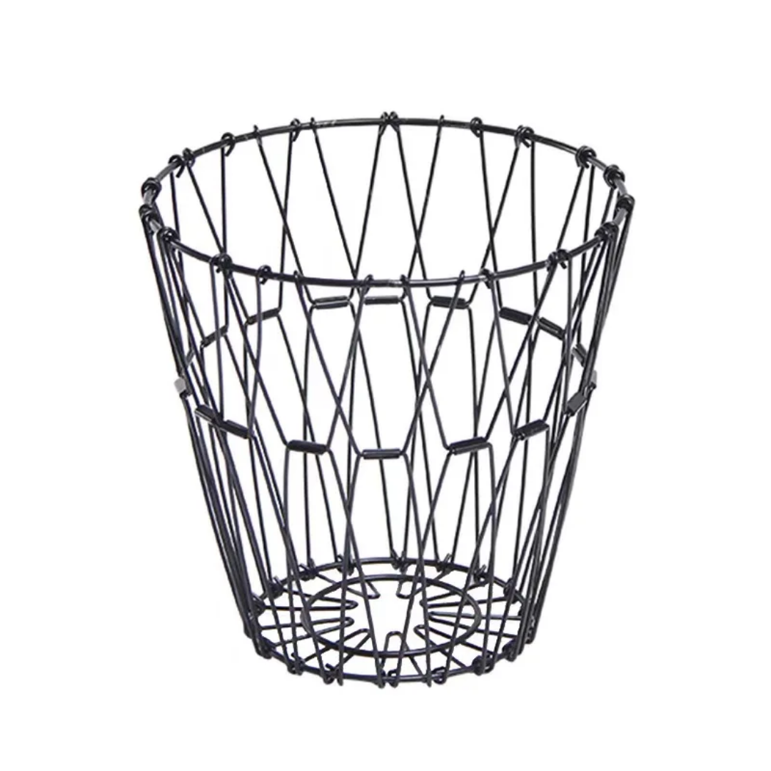 Panier décoratif en métal cuivré – Corbeille  de fruit et de rangement moderne
