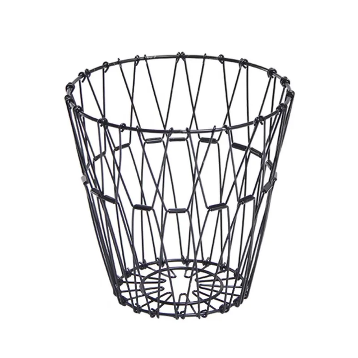 Panier décoratif en métal cuivré – Corbeille  de fruit et de rangement moderne