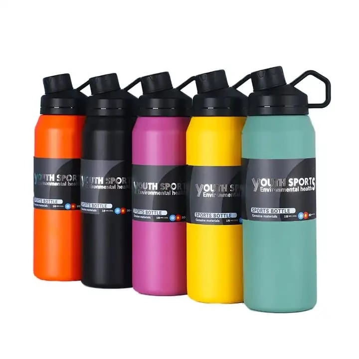 Bouteille de Sport Isotherme 1L – Anti-fuite & Écologique