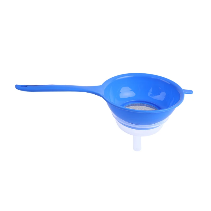 Passoire entonnoir 2-en-1 avec tamis fin – Pratique pour filtrer et transvaser
