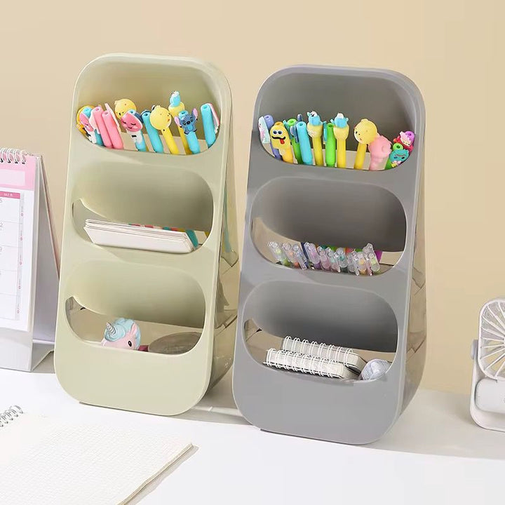 Organisateur de maquillage  à 3 compartiments – Design gain de place