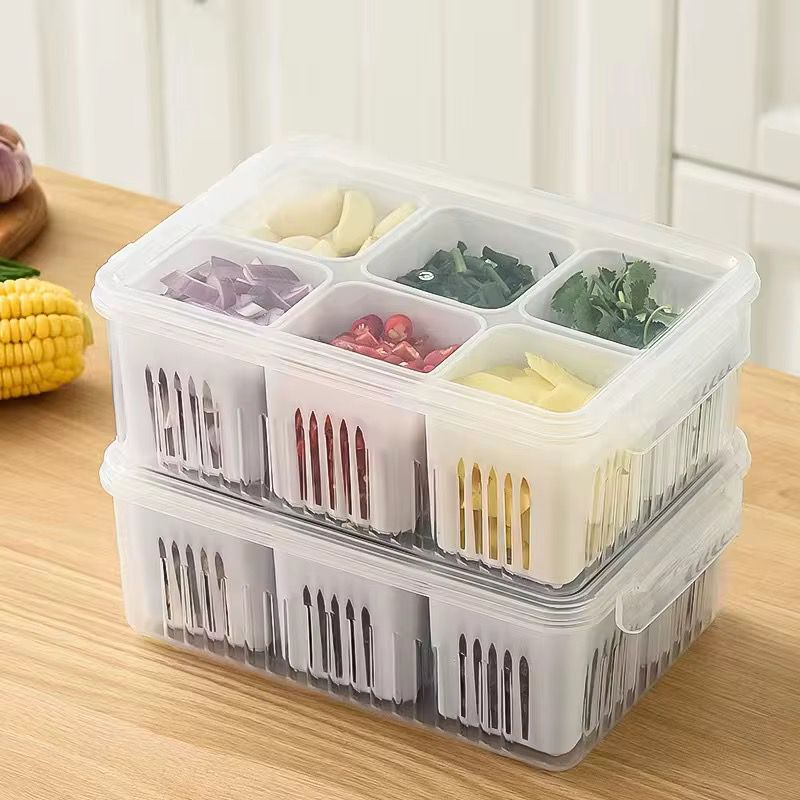 Boîte de Rangement Alimentaire Multi-Compartiments Empilable – Fraîcheur & Organisation Garantie