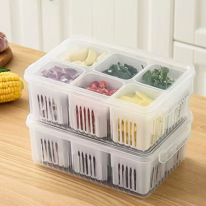 Boîte de Rangement Alimentaire Multi-Compartiments Empilable – Fraîcheur & Organisation Garantie