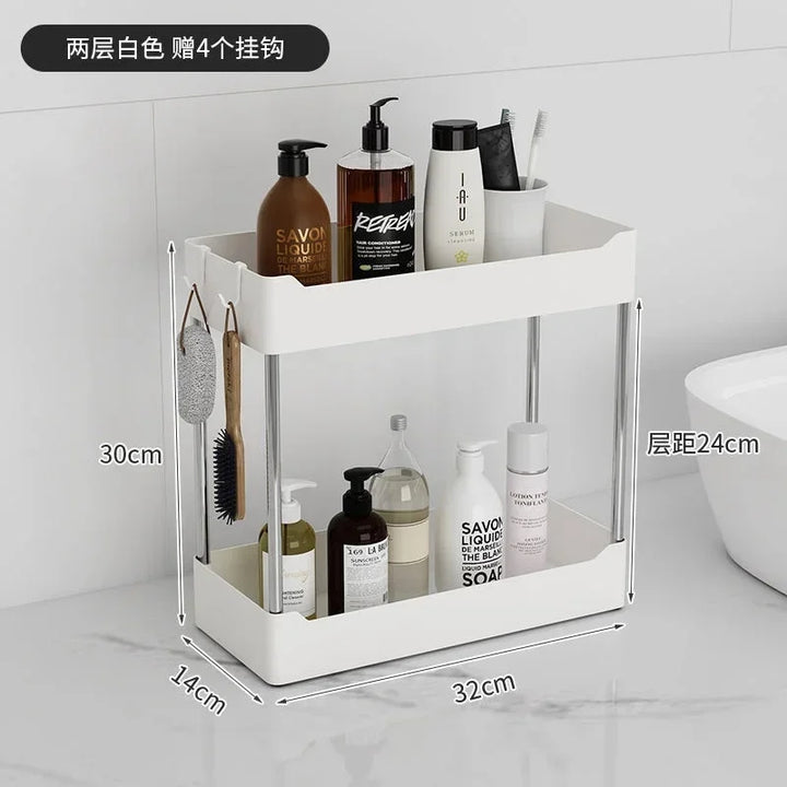 Etagere Mobile 2 Niveaux,pour Bureau , Cuisine, Salle de Bain