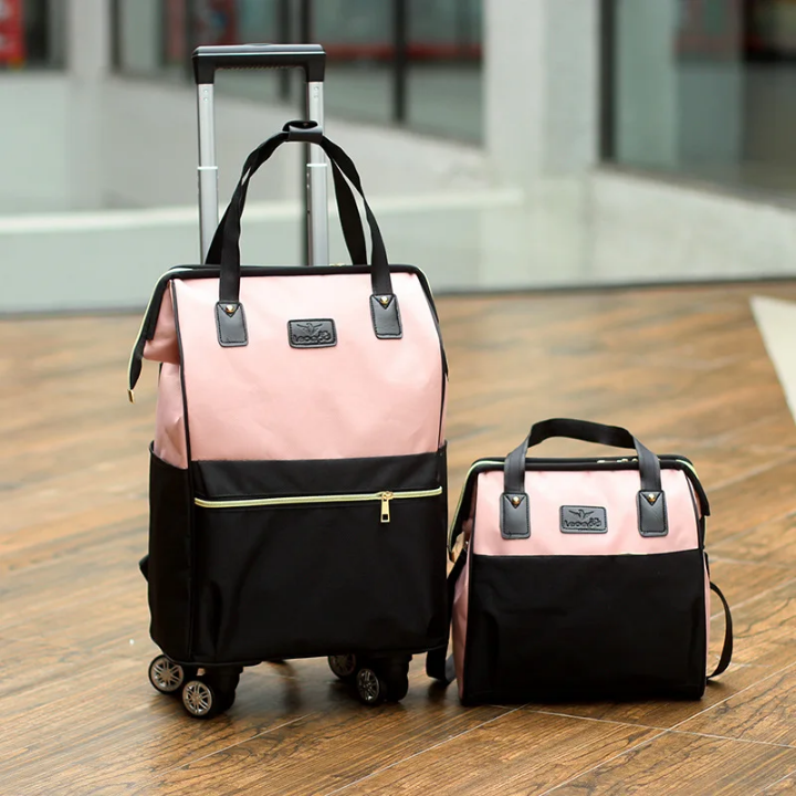 Valise Trolley Multifonction avec Sac Intégré – 2 en 1 Pratique et Élégante