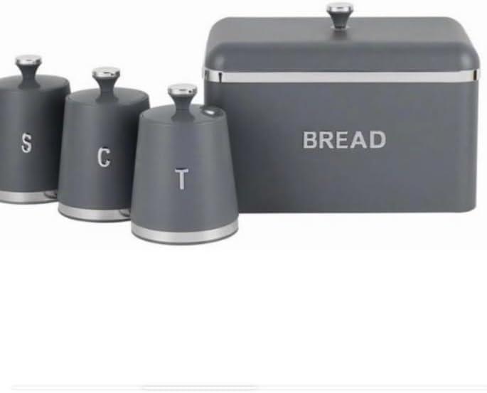 Set Rangement Cuisine 4 Pièces - Boîte Pain Thé Café Sucre - Organisation Plan de Travail Sénégal