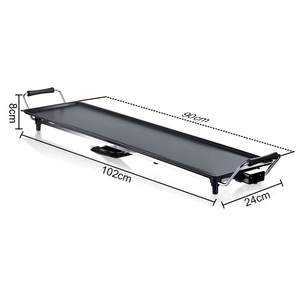 Barbecue Électrique RAF 1800W – Grande Plaque 90 cm Antiadhésive