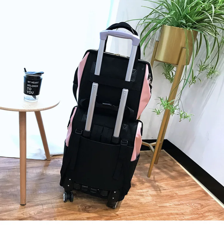 Valise Trolley Multifonction avec Sac Intégré – 2 en 1 Pratique et Élégante