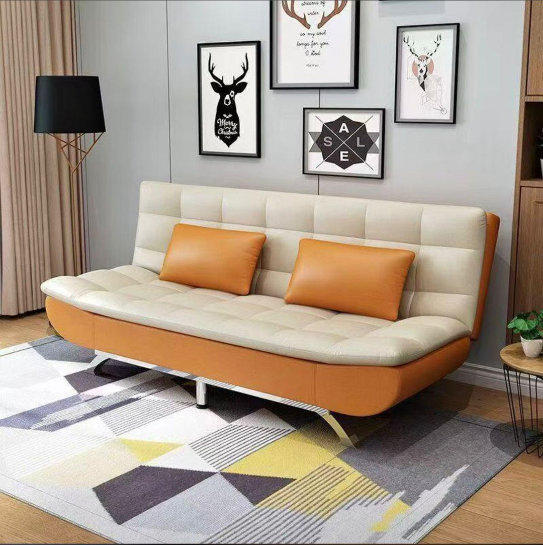 Canapé-Lit Convertible en Cuir PU – Sofa 3 Places Multifonction 180×120 cm | Livraison Dakar
