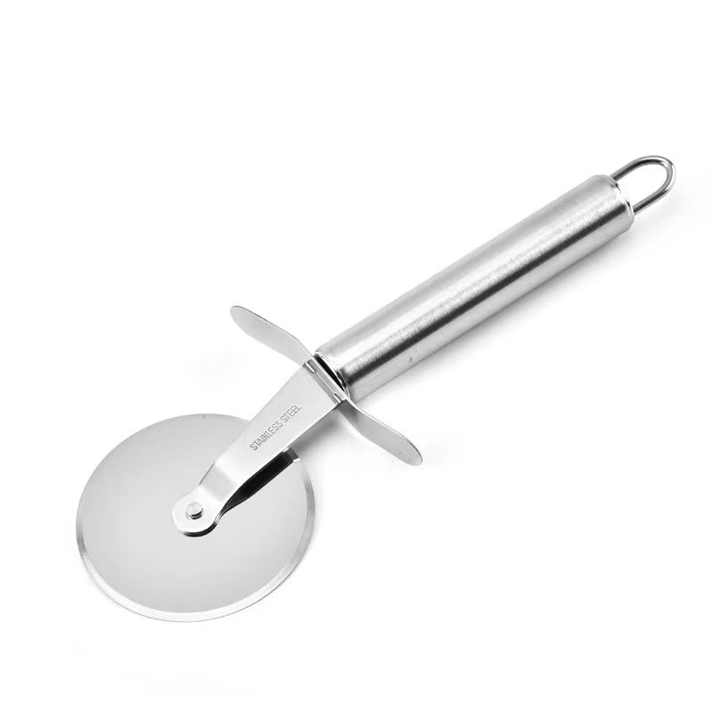 Roulette à pizza inox vue de dessus - La Boutique Secrète