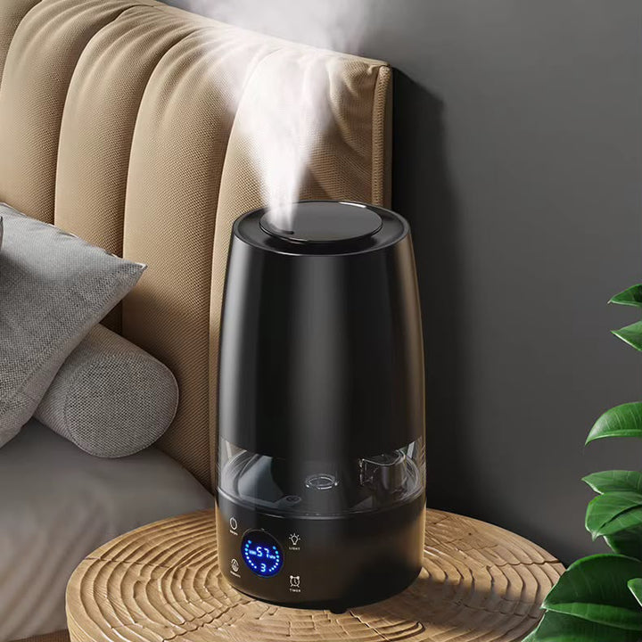 Humidificateur Ultrasonique 4L – Écran LED, Minuterie &amp; Diffusion 360°