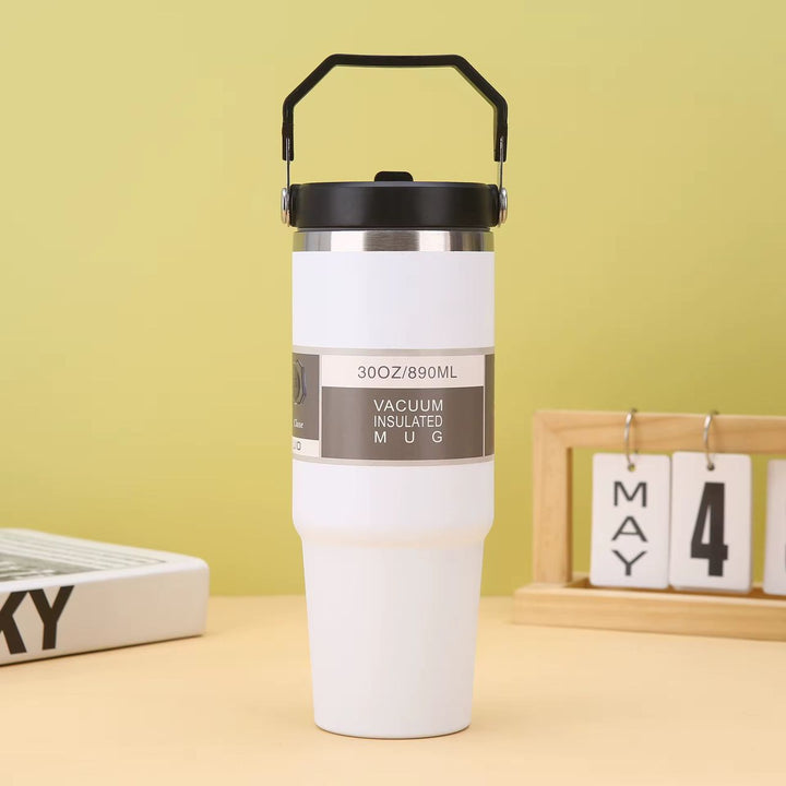 Mug isotherme 30oz (900ML) avec poignée – Gobelet thermique 17h froid / 1h chaud