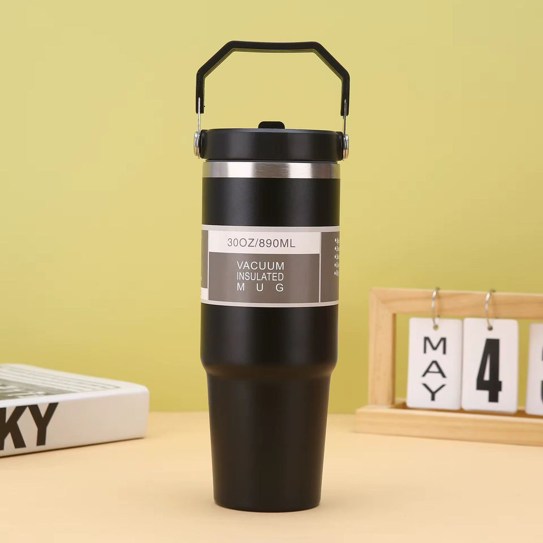 Mug isotherme 30oz (900ML) avec poignée – Gobelet thermique 17h froid / 1h chaud